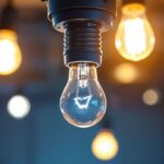 A photograph of a close-up view of a regular bulb socket being installed in a well-lit environment