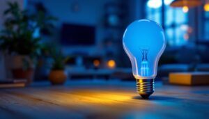 A photograph of a type g bulb in a well-lit setting