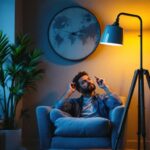 A photograph of a beautifully designed floor lamp made in the usa