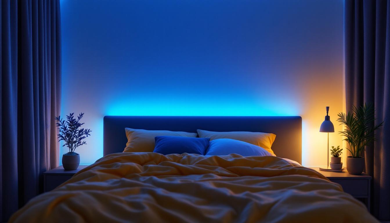 A photograph of a beautifully designed bedroom showcasing soft