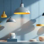A photograph of a beautifully arranged display of williams light fixtures in a stylish interior setting