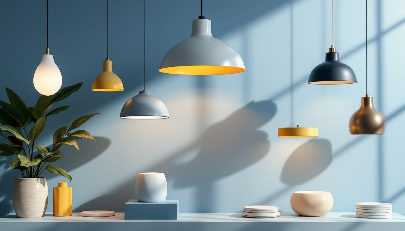 A photograph of a beautifully arranged display of williams light fixtures in a stylish interior setting