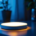 A photograph of a beautifully illuminated lighted base showcasing its design and functionality