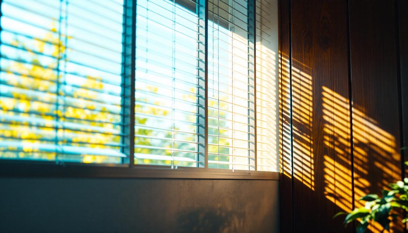 A photograph of a well-designed light louver in action