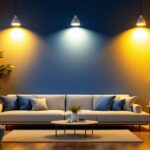 A photograph of a well-lit installation featuring various plug-and-play lighting options in a stylish interior setting