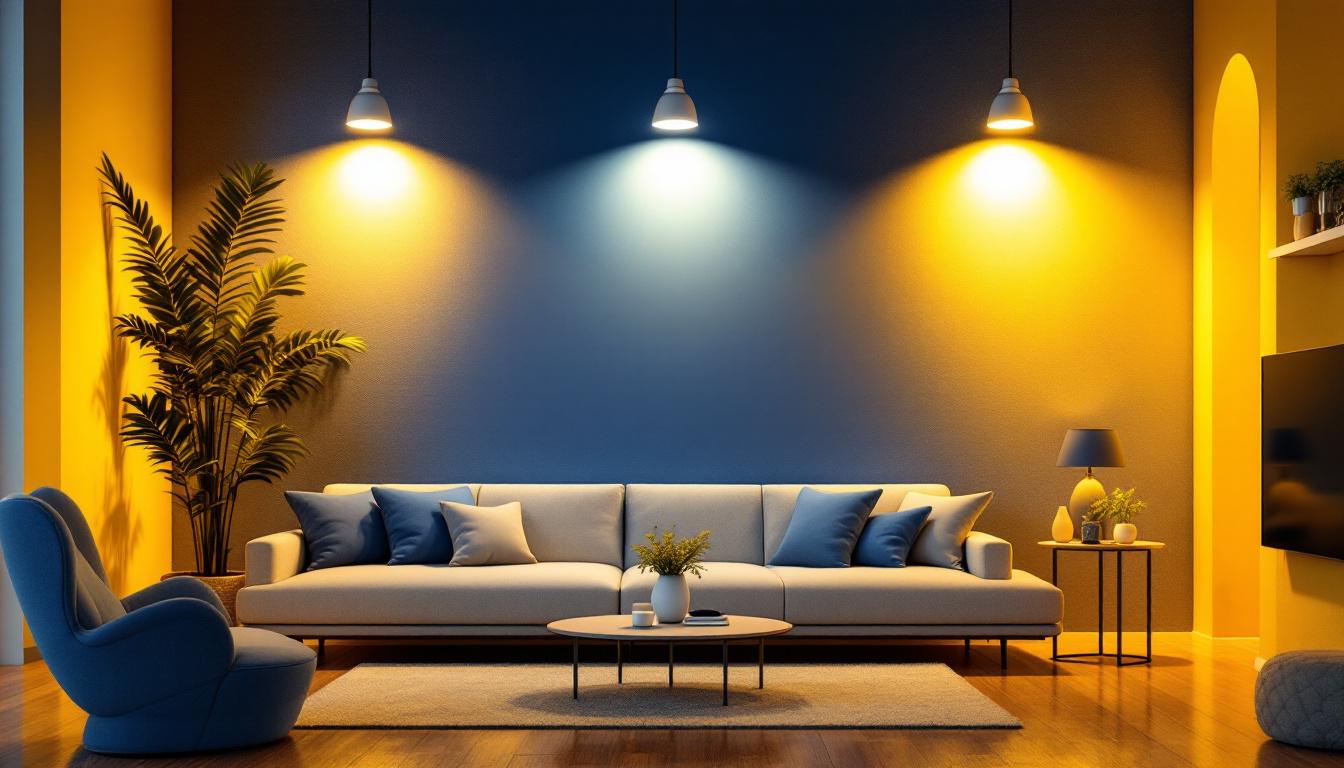 A photograph of a well-lit installation featuring various plug-and-play lighting options in a stylish interior setting