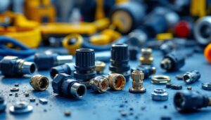 A photograph of a close-up of various high-quality waterproof wire connectors
