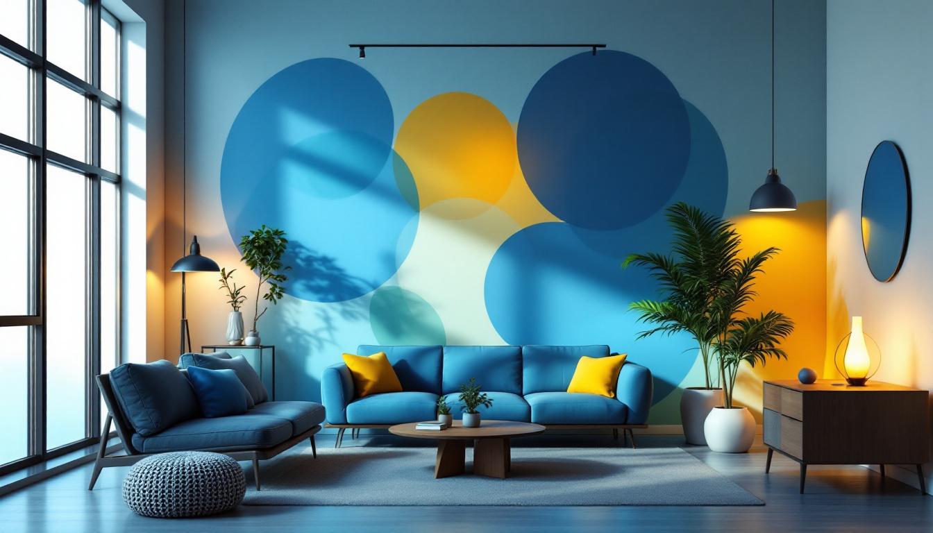 A photograph of a well-lit interior space showcasing various lighting solutions