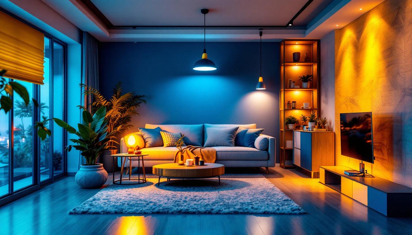 A photograph of a well-lit room showcasing a variety of led can light fixtures