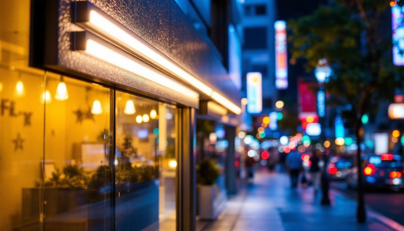 A photograph of a sleek