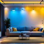 A photograph of a modern interior space showcasing various styles of led down lighting in use