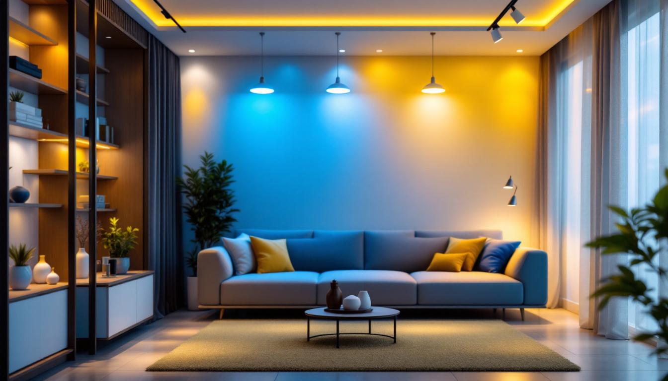 A photograph of a modern interior space showcasing various styles of led down lighting in use