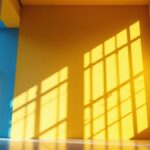 A photograph of a well-lit room with tall ceilings showcasing stylish