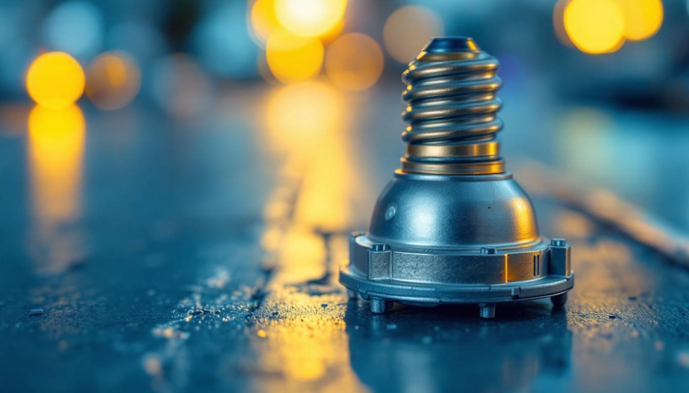 A photograph of a close-up of a well-worn ballast next to a new
