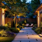 A photograph of a well-lit outdoor space showcasing bright