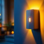 A photograph of a light detector switch in action