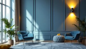 A photograph of a beautifully designed interior space featuring stylish led light sconces that highlight the ambiance and functionality of the lighting