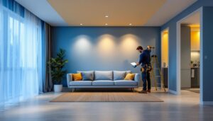 A photograph of a well-lit interior space showcasing various styles of led retrofit recessed lighting installations