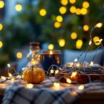 A photograph of a beautifully arranged display of various types of string lights