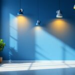 A photograph of a well-lit interior space showcasing various lighting fixtures from choice lighting supply