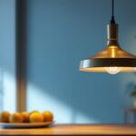 A photograph of a beautifully styled pendant sconce in a modern interior setting