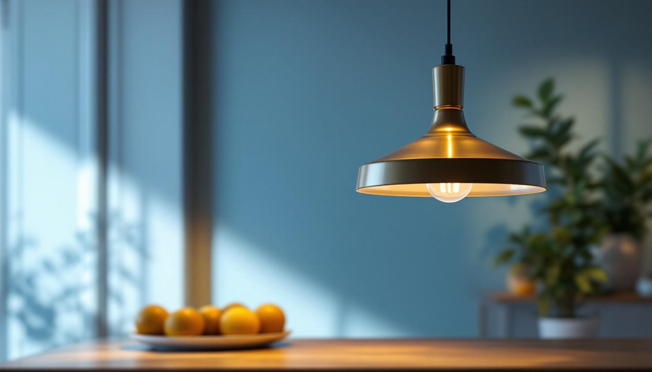 A photograph of a beautifully styled pendant sconce in a modern interior setting
