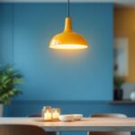 A photograph of a beautifully designed pendant light installation in a modern interior setting