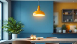 A photograph of a beautifully designed pendant light installation in a modern interior setting