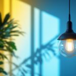 A photograph of a beautifully designed lighting fixture in an aesthetically pleasing interior setting