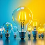 A photograph of a variety of t bulb sizes displayed together