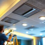 A photograph of a beautifully lit interior space featuring pin light recessed fixtures