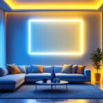 A photograph of a beautifully illuminated space featuring a 4000k led strip light