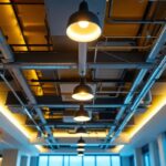 A photograph of a well-designed drop ceiling installation in a commercial space