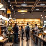 A photograph of a well-organized lighting store in phoenix