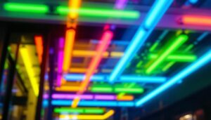 A photograph of a vibrant