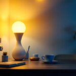 A photograph of a well-lit interior space showcasing maxlite led lamps in use