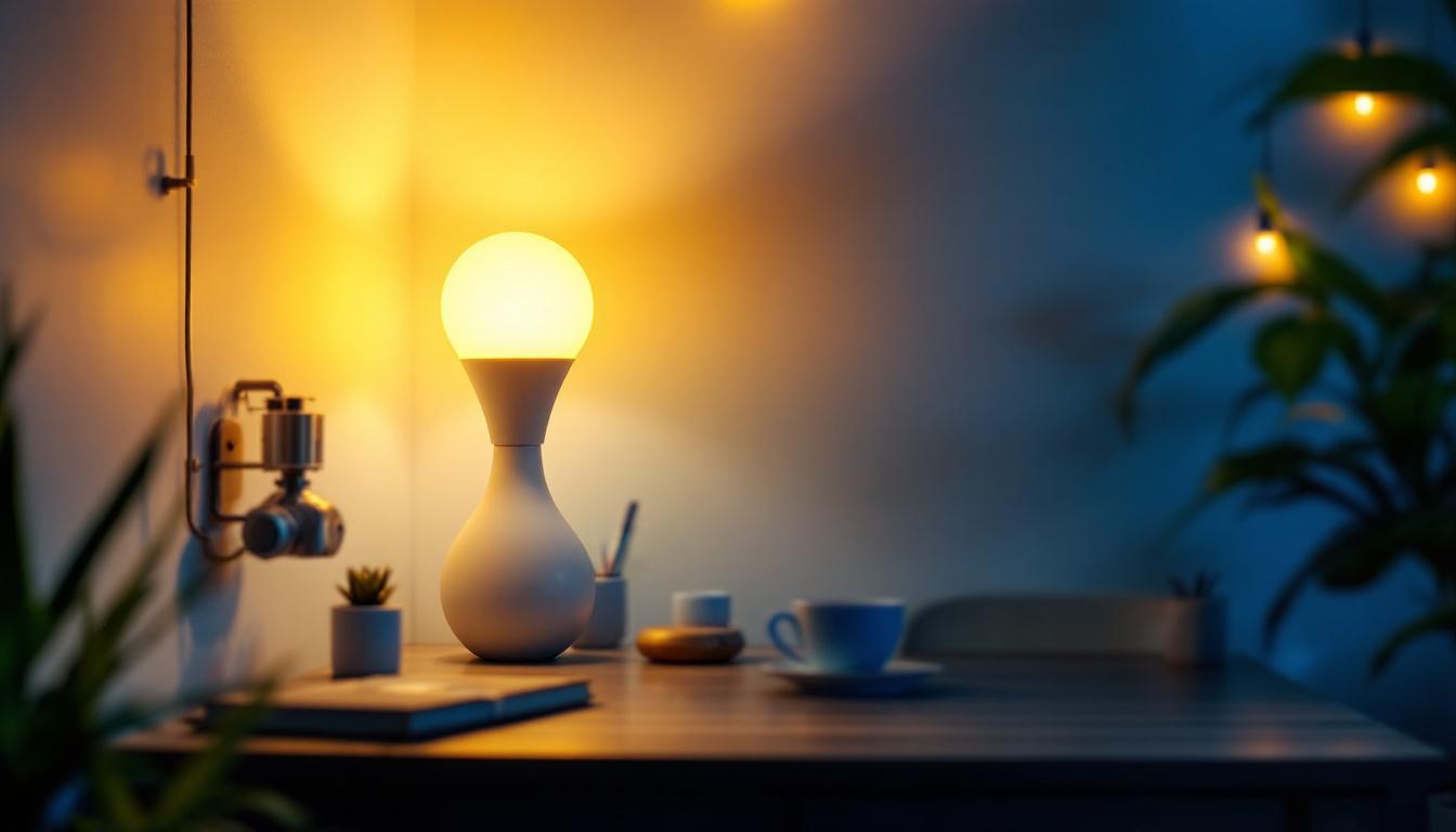 A photograph of a well-lit interior space showcasing maxlite led lamps in use